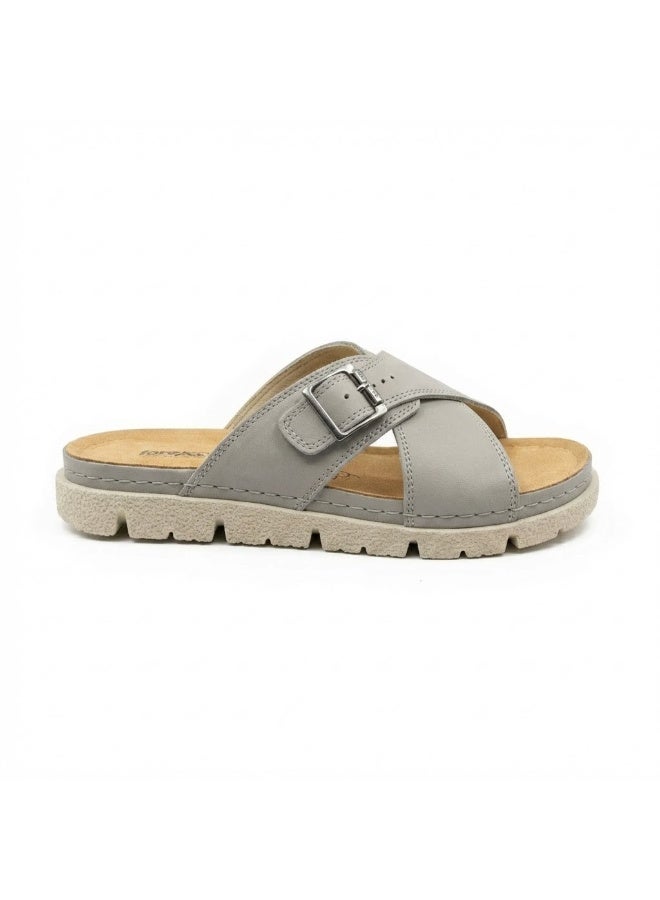 Stylish men's slippers with a modern and comfortable design – genuine leather and non-slip orthopedic sole, available in various sizes and colors. - Image 3